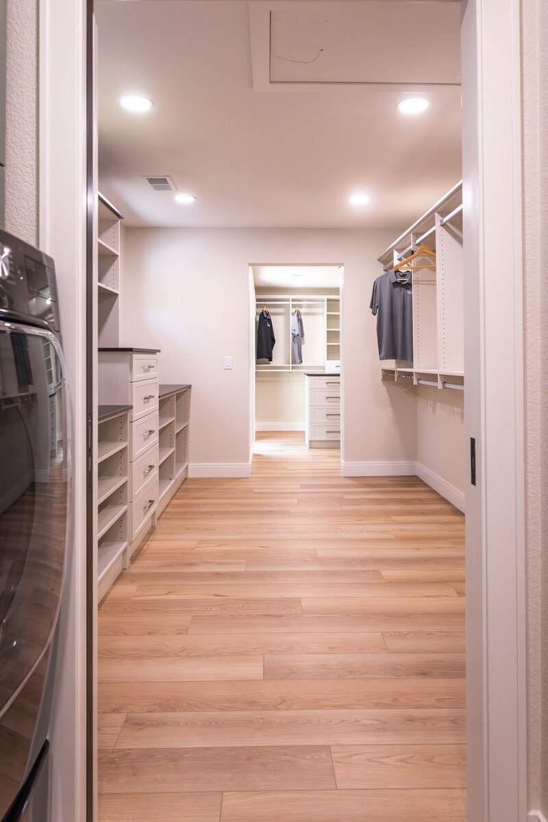 whole home remodel laundry pass through to walk-in closet minocqua wi